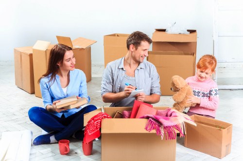 Removal van ready for a Greenwich home move