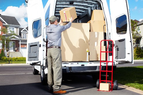 Man and van navigating Greenwich streets and parking access