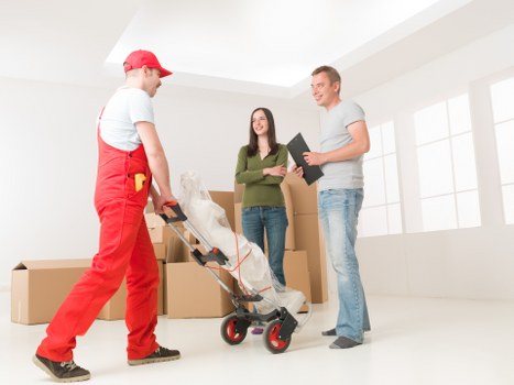 Charity-donated furniture ready for reuse after a Greenwich move