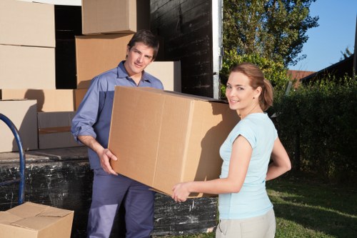 Flat removal service in a Greenwich apartment building